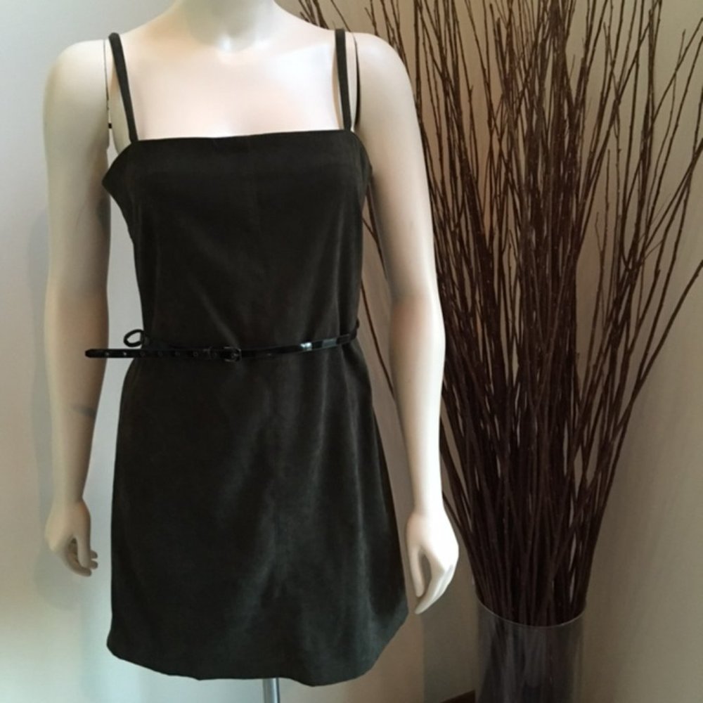 Zara Faux Suede Dress with Straps